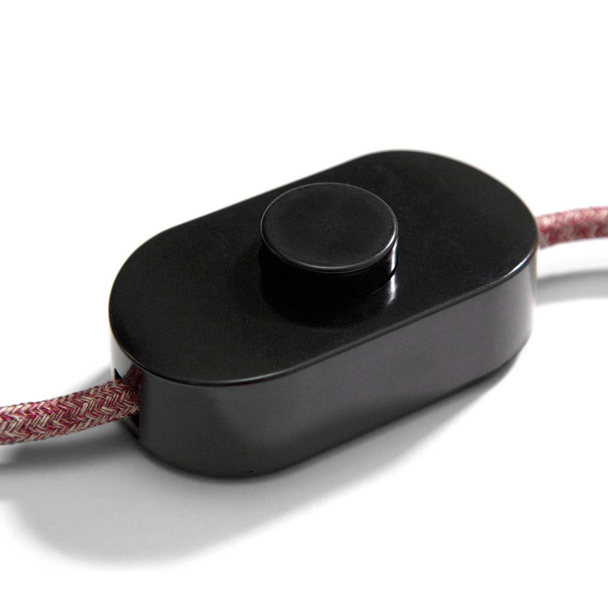 Einpoliger Fußschalter Schwarz mit Schraubklemmen – Design von Achille Castiglioni – Ansicht 3