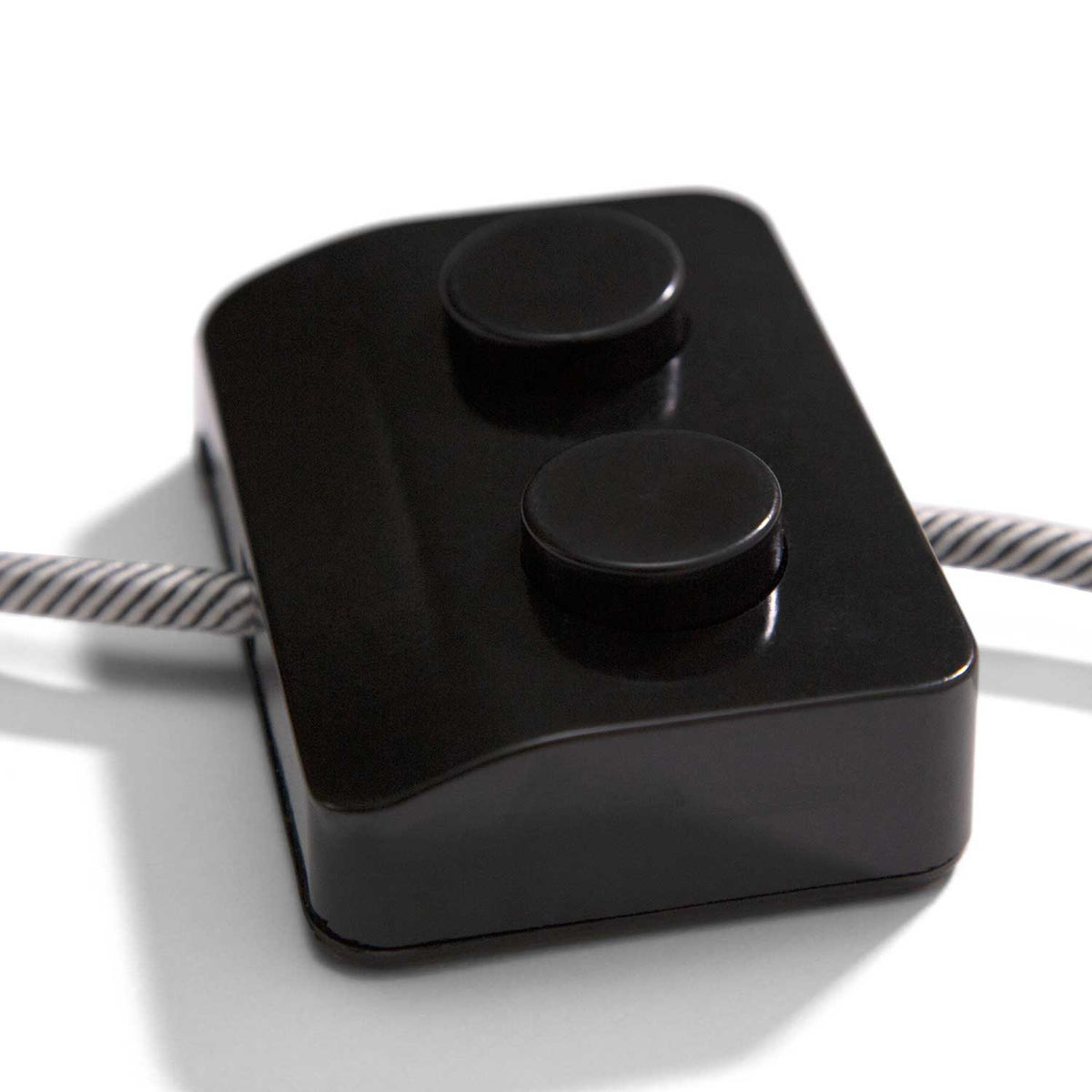 Einpoliger Fußschalter Schwarz mit Doppelfunktion – Design by Achille Castiglioni – Ansicht 2