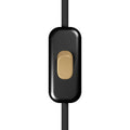 Unipolarer Creative Switch Kipp-Schalter Schwarz mit Bronze-Taster