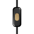Unipolarer Creative Switch Kipp-Schalter Schwarz mit Bronze-Taster