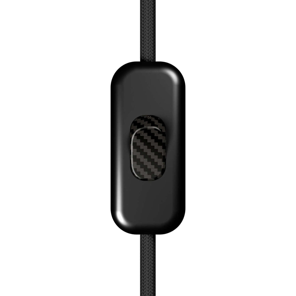 Einpoliger Creative Switch-Schalter Schwarz und Taster in Carbonfaser-Optik