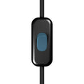 Unipolarer Creativ Switch-Unterbrecherschalter Schwarz mit Petrol-Knopf