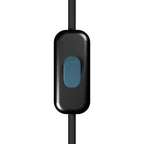 Unipolarer Creativ Switch-Unterbrecherschalter Schwarz mit Petrol-Knopf