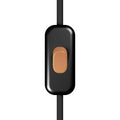 Einpoliger Creative Switch Leitungsunterbrecher – Schwarz mit Kupfer-Taster
