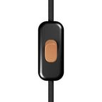 Einpoliger Creative Switch Leitungsunterbrecher – Schwarz mit Kupfer-Taster