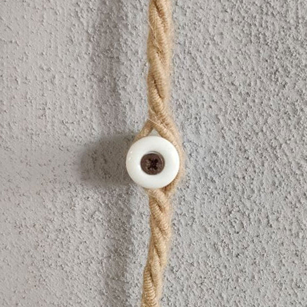 Porzellan-Isolator für Aufputzinstallation 18 mm – Weiß – Ansicht 2