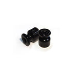 Porzellan-Isolator für Wandinstallation 18 mm – Schwarz