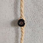 Porzellan-Isolator für Wandinstallation 18 mm – Schwarz – Ansicht 2