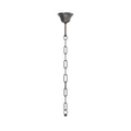 Komplett-Kit Vintage-Pendelleuchte: Lampenbaldachin aus Eisen und Genuesische Kette – 50 cm