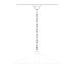Komplett-Kit Vintage-Pendelleuchte: Lampenbaldachin aus Eisen und Genuesische Kette – 50 cm – Ansicht 5