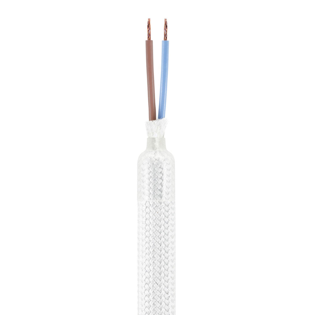 Creative Flex Kit – flexible Verlängerungsröhre RM01 Weiß, ummantelt mit Stoff, mit Metallenden – Ansicht 2