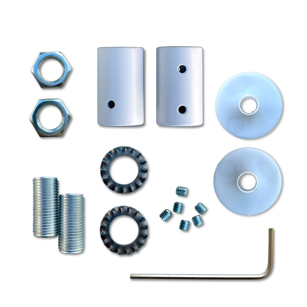 Kit Creative Flex flexibles Verlängerungsrohr mit Stoffbezug RM02 Silber und Metallenden – Ansicht 4