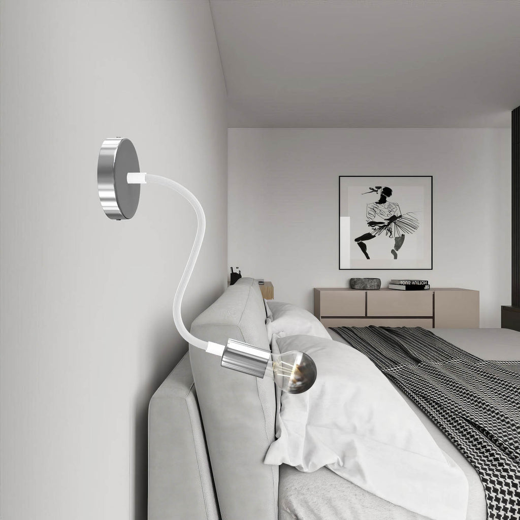 Kit Creative Flex flexibles Verlängerungsrohr mit Stoffbezug RM02 Silber und Metallenden – Ansicht 3