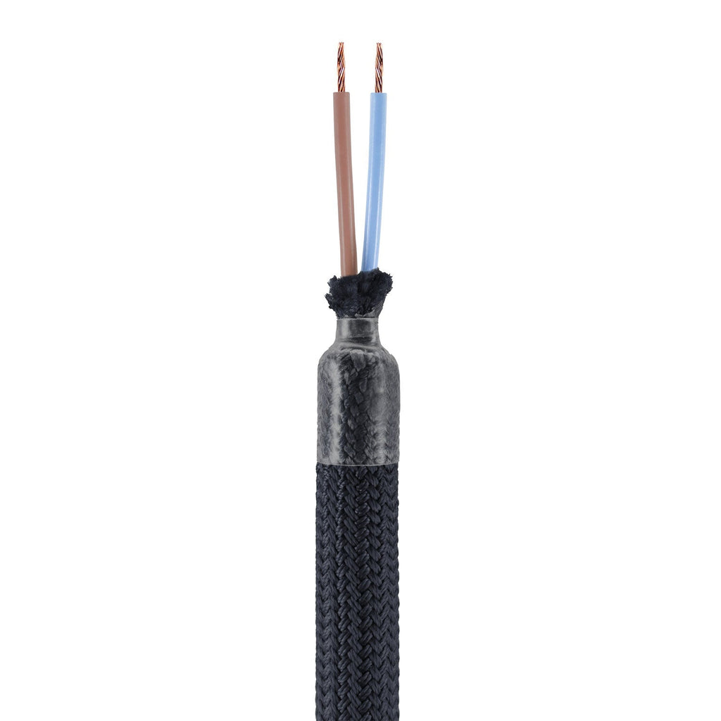 Kit Creative Flex flexibles Verlängerungsrohr, überzogen mit Stoff RM04 Schwarz mit Metallenden – Ansicht 2