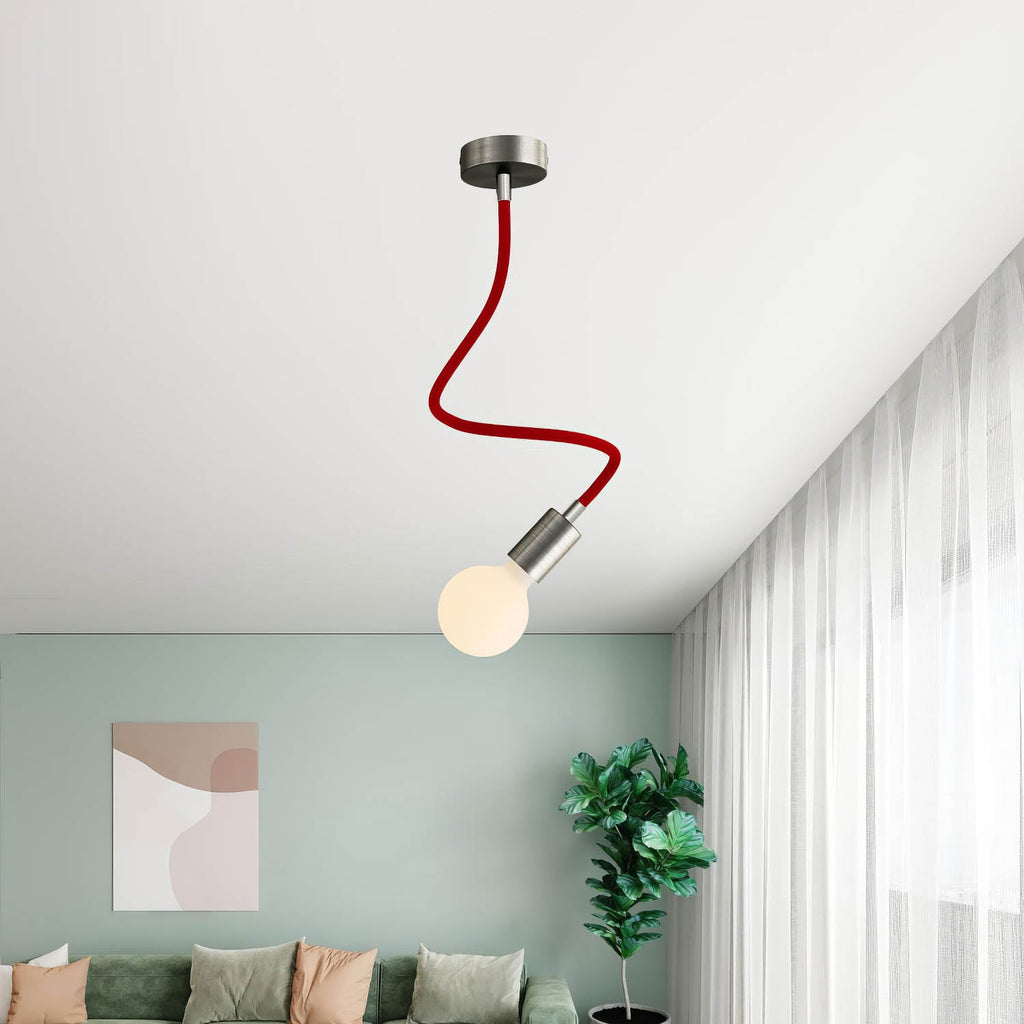 Creative Flex Kit – flexibles Verlängerungsrohr mit RM09-Stoffbezug in Rot und Metallendstücken – Ansicht 23