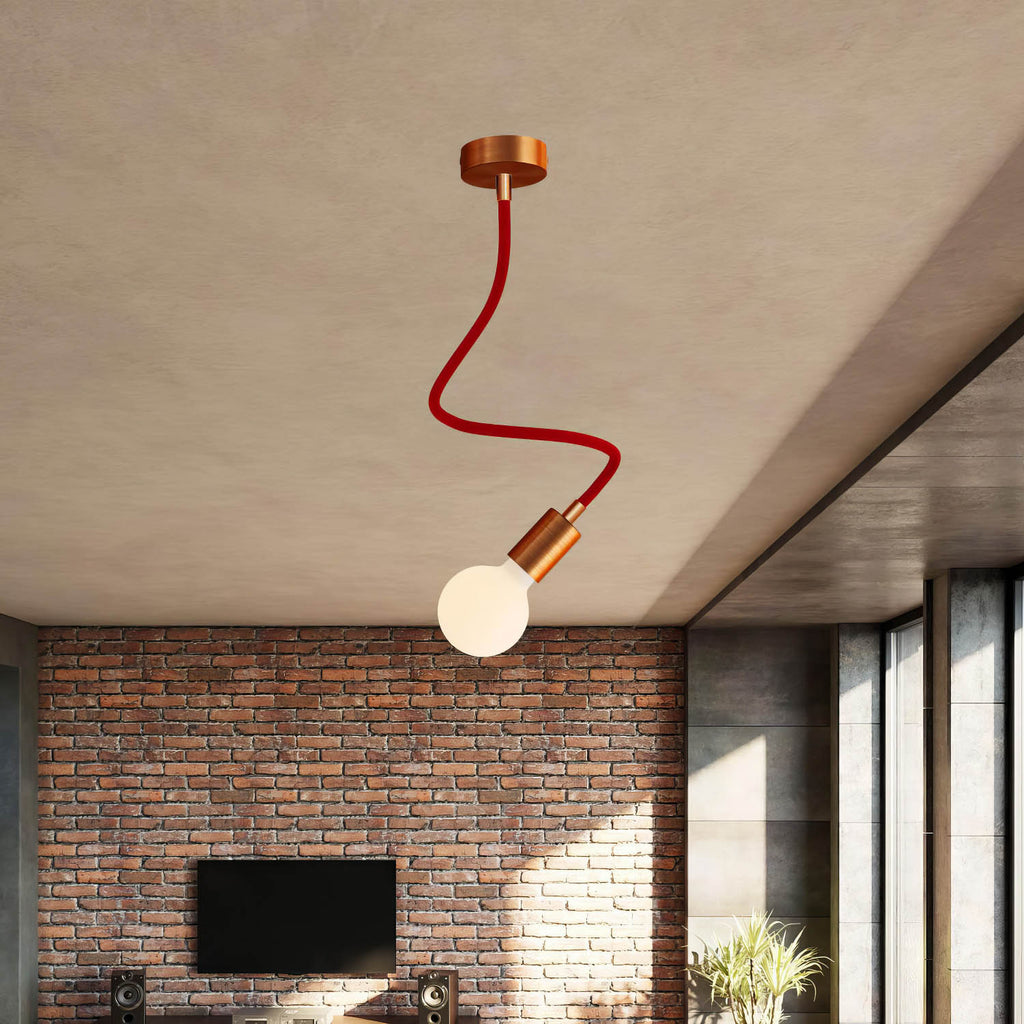 Creative Flex Kit – flexibles Verlängerungsrohr mit RM09-Stoffbezug in Rot und Metallendstücken – Ansicht 30