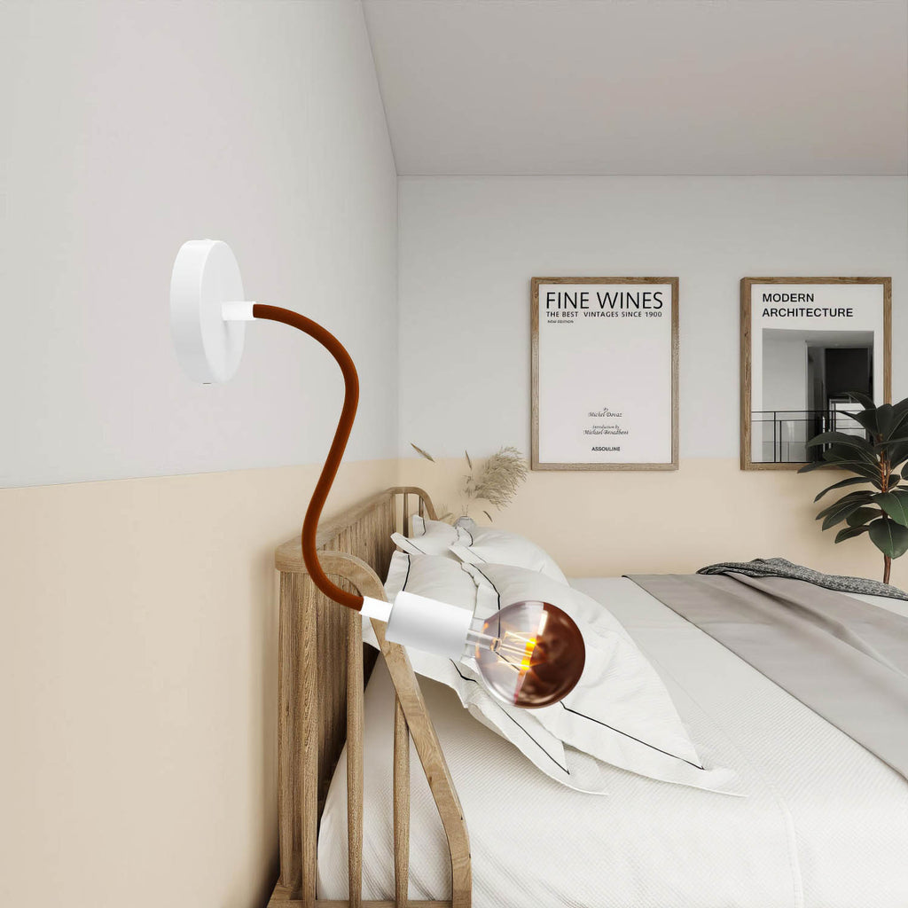 Kit Creative Flex flexibler Verlängerungsschlauch mit Stoffüberzug RM13 Braun und Metallenden – Ansicht 3