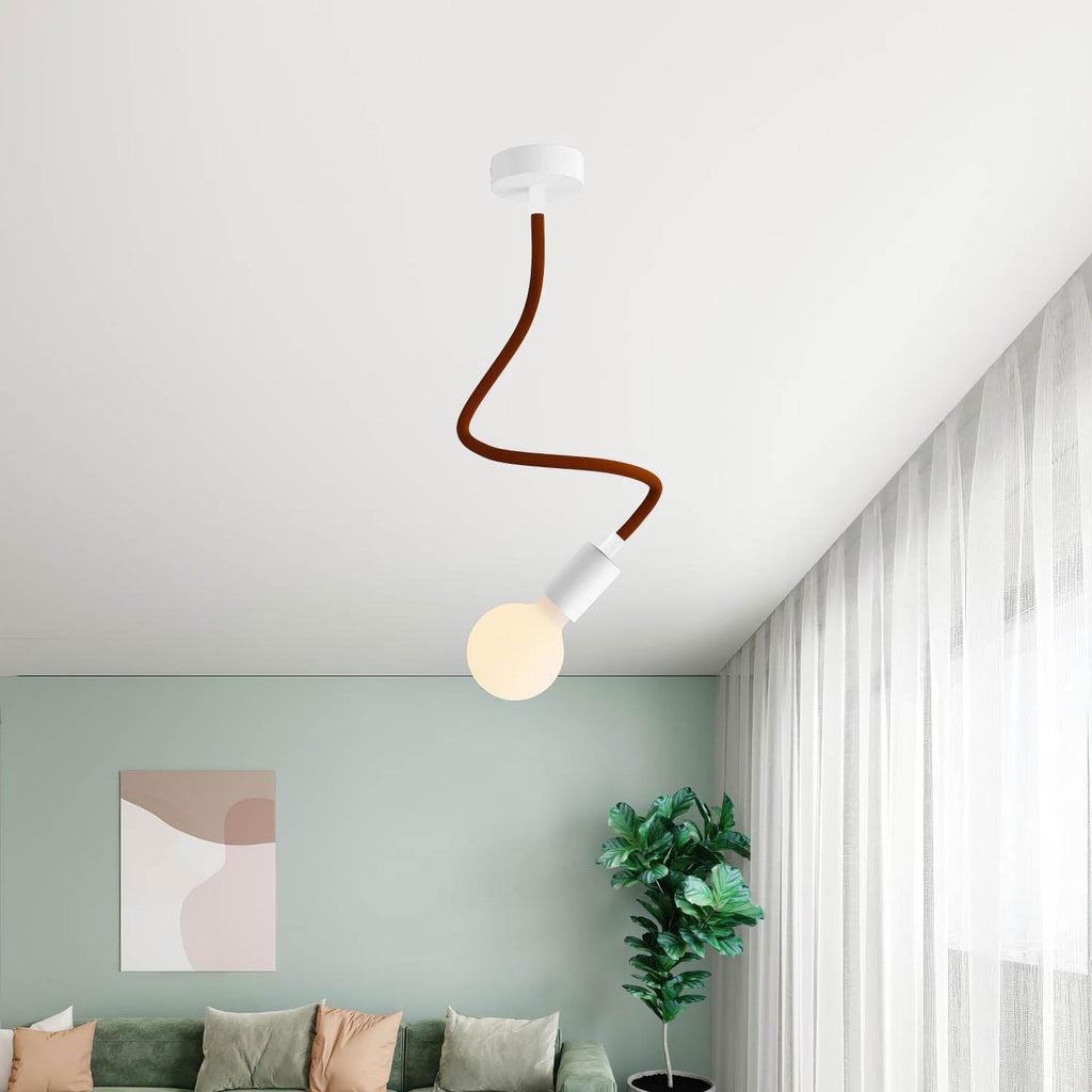 Kit Creative Flex flexibler Verlängerungsschlauch mit Stoffüberzug RM13 Braun und Metallenden – Ansicht 7