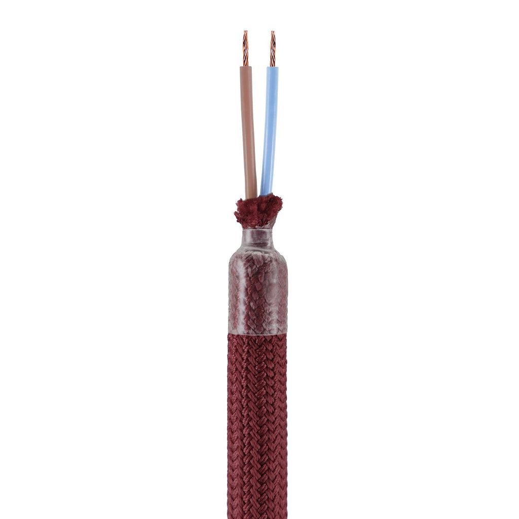 Creative Flex Kit, flexibler Verlängerungsschlauch mit Textilgeflecht RM19 Bordeaux und Metallenden – Ansicht 2