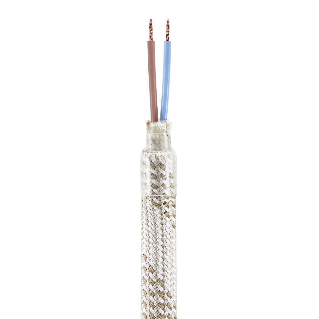 Kit Creative Flex flexibler Verlängerungsschlauch mit Stoffüberzug RM72 helles Mélange und Metallendstücken – Ansicht 2