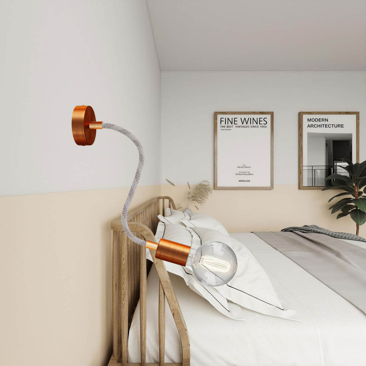 Kit Creative Flex flexibler Verlängerungsschlauch mit Stoffüberzug RM72 helles Mélange und Metallendstücken – Ansicht 27