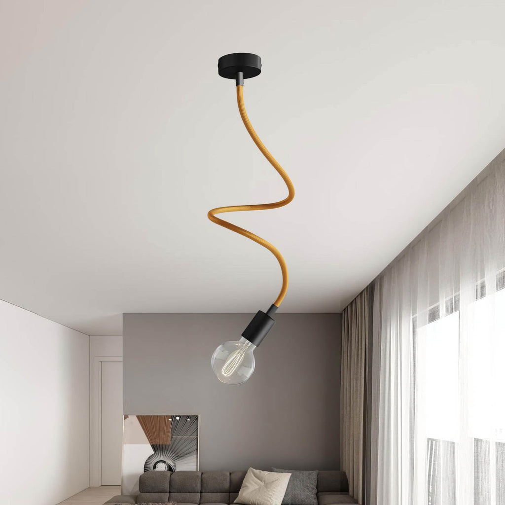 Creative Flex Kit, flexibles Verlängerungsrohr mit Stoffüberzug RM73 Bronze und Metallendstücken – Ansicht 18