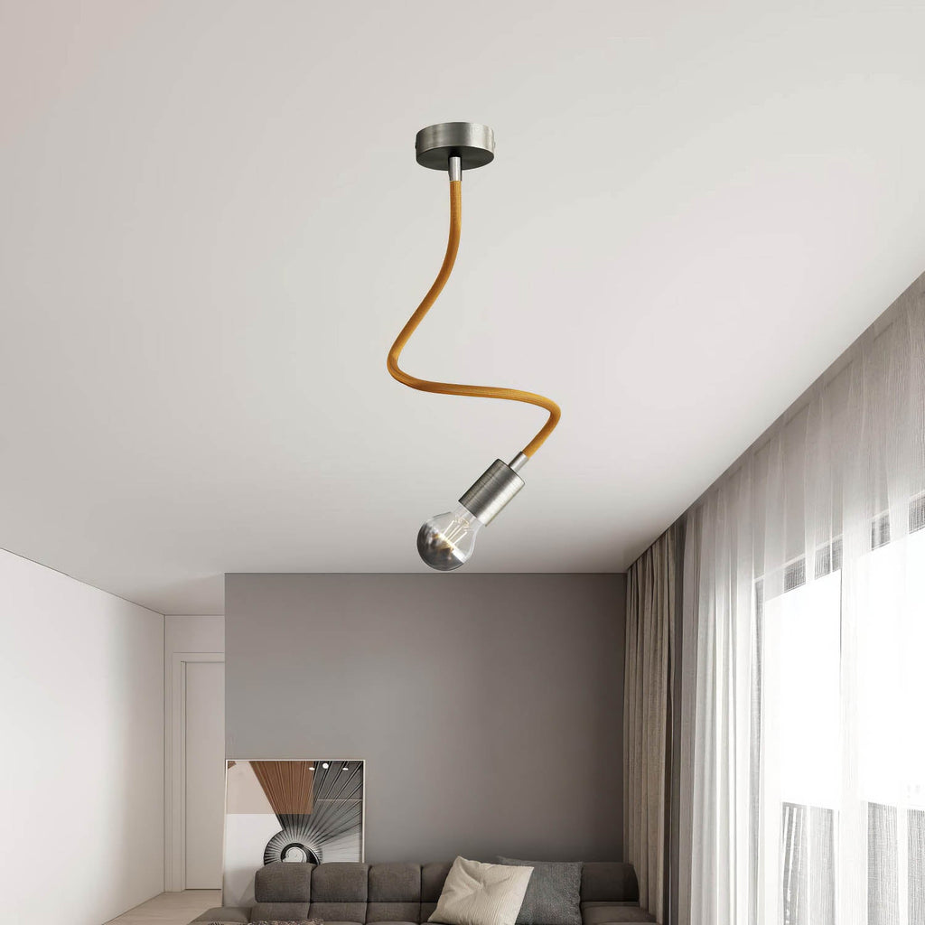 Creative Flex Kit, flexibles Verlängerungsrohr mit Stoffüberzug RM73 Bronze und Metallendstücken – Ansicht 23