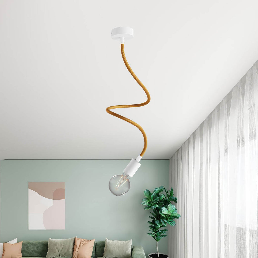 Creative Flex Kit, flexibles Verlängerungsrohr mit Stoffüberzug RM73 Bronze und Metallendstücken – Ansicht 10