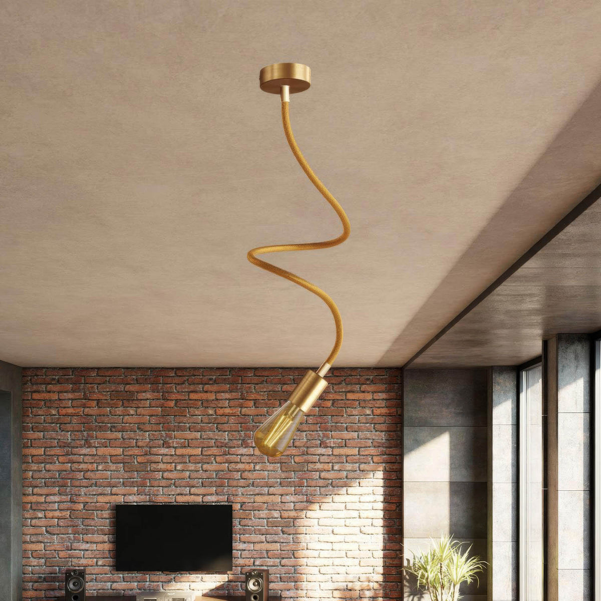Creative Flex Kit, flexibles Verlängerungsrohr mit Stoffüberzug RM73 Bronze und Metallendstücken – Ansicht 39