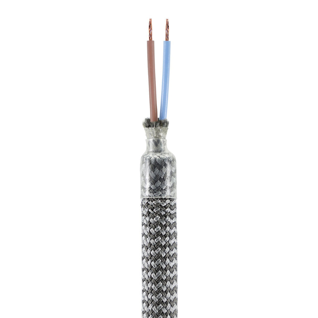 Kit Creative Flex flexibler Verlängerungsschlauch mit Stoffummantelung RM75 Titanio mit Metallendstücken – Ansicht 2