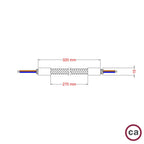 Creative Flex Set flexibles Rohr mit Stoffummantelung RM79 Senf und Metallenden – Ansicht 5