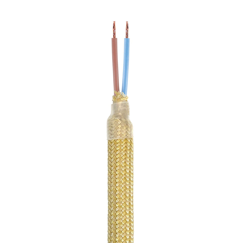 Creative Flex Set flexibles Rohr mit Stoffummantelung RM79 Senf und Metallenden – Ansicht 2