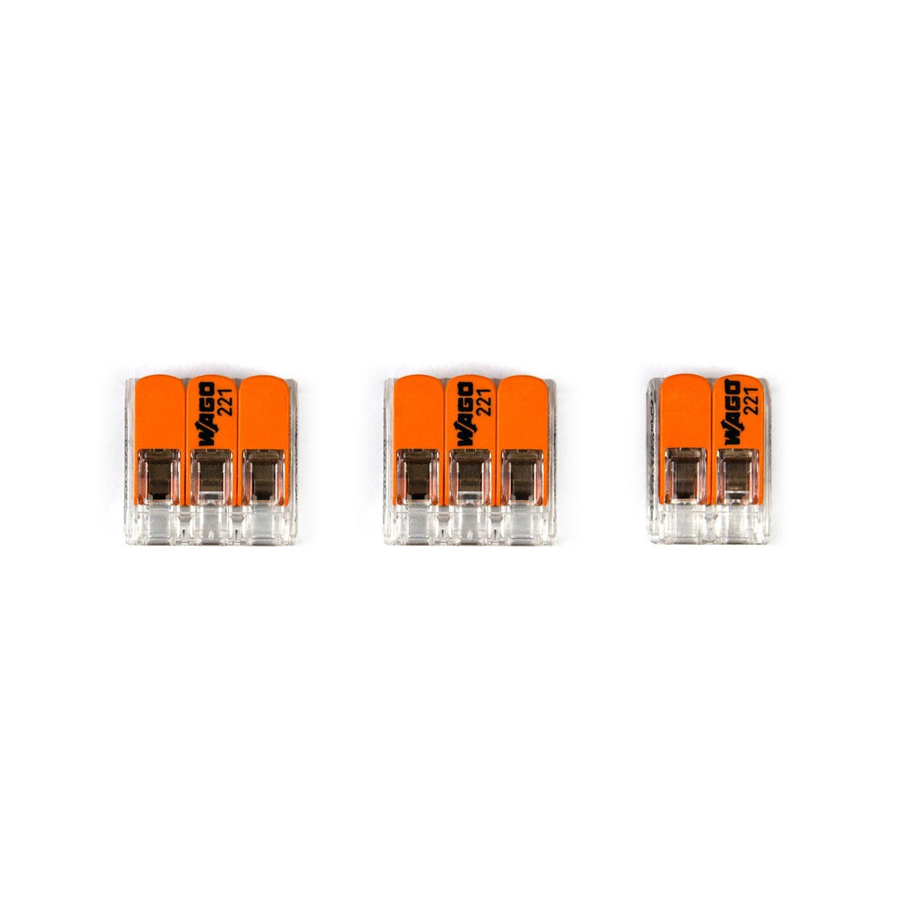 WAGO-Verbindungsset, kompatibel mit 2x-Kabel für Baldachin mit 2 Löchern