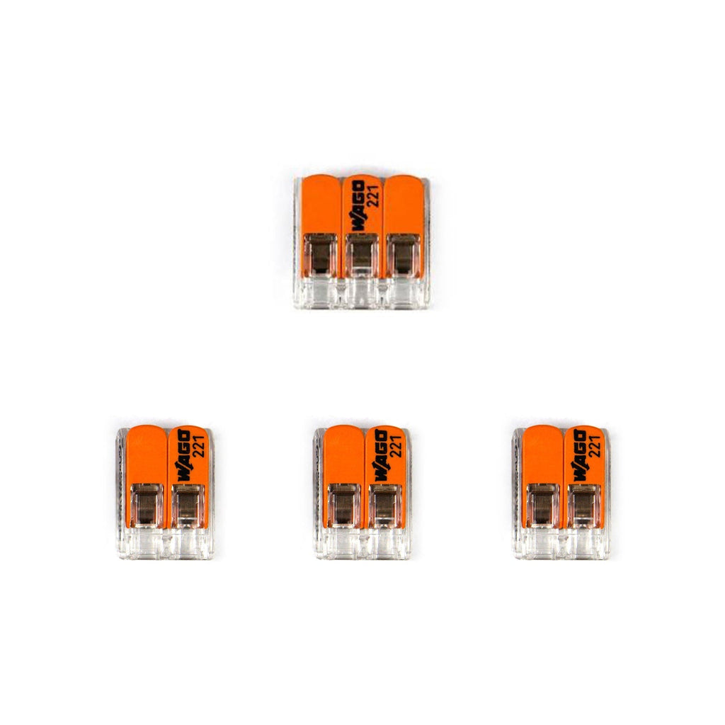 WAGO-Verbindungskit kompatibel mit 3x-Kabel für Mini-Rosette mit 1 Loch und Schalter