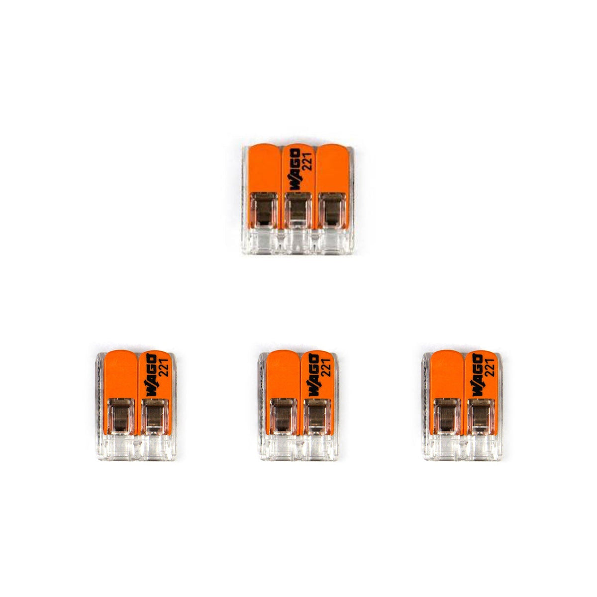 WAGO-Verbindungskit kompatibel mit 3x-Kabel für Mini-Rosette mit 1 Loch und Schalter
