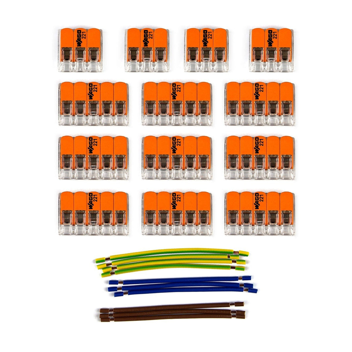 WAGO-Verbindungskit kompatibel mit 3x Kabel für 11-Loch-Baldachin