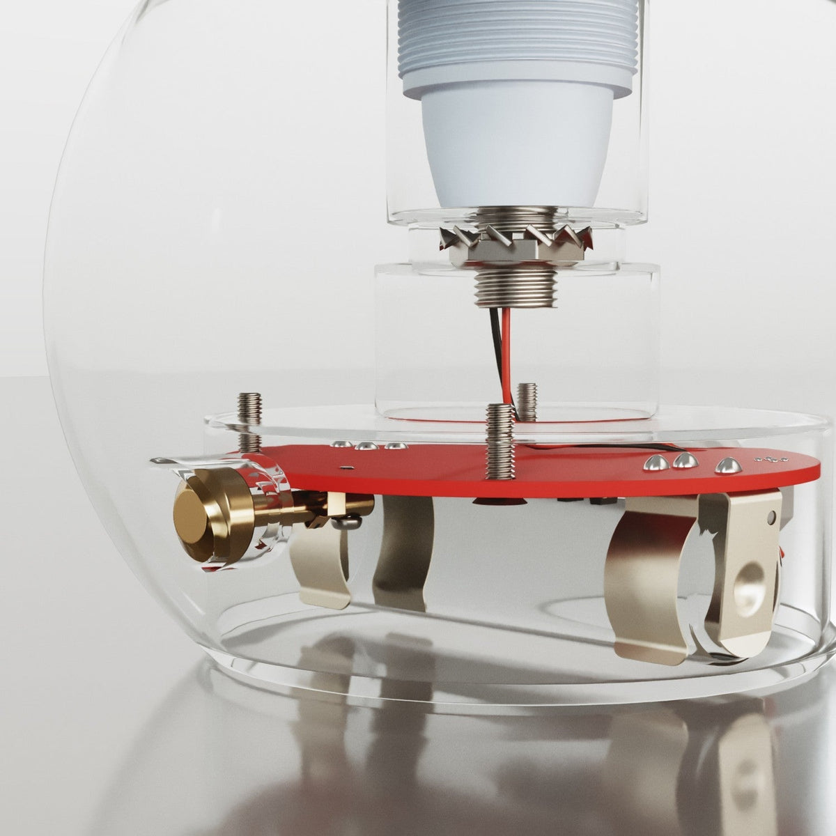 Elektronischer Bausatz für batteriebetriebene 5V‑USB‑C‑Lampen mit E14‑Lampenfassungen mit Gewinde – Weiß – Ansicht 4