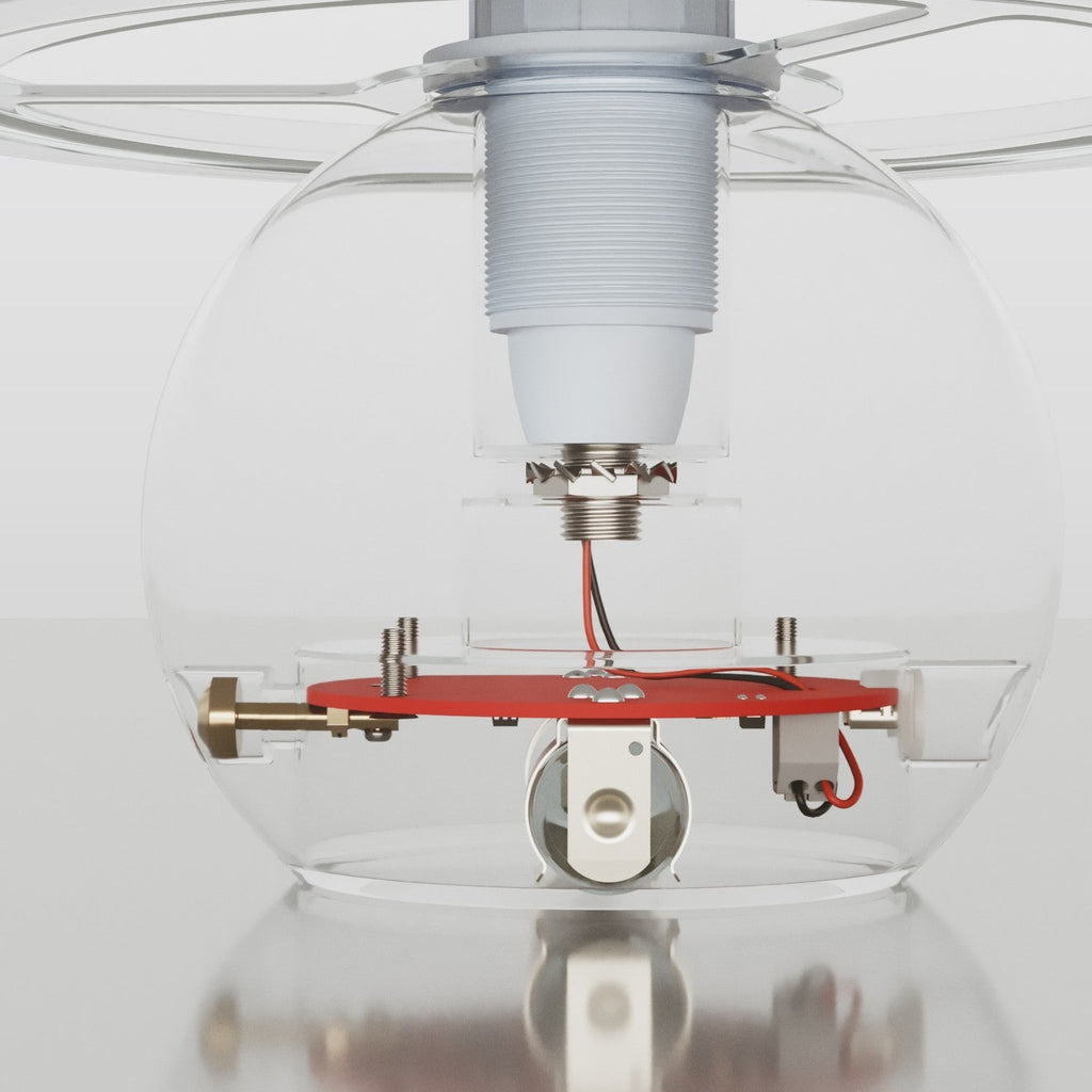 Elektronischer Bausatz für batteriebetriebene 5V‑USB‑C‑Lampen mit E14‑Lampenfassungen mit Gewinde – Weiß – Ansicht 3
