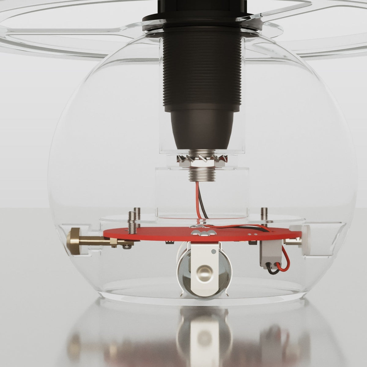 Elektronischer Bausatz für batteriebetriebene 5V‑USB‑C‑Lampen mit E14‑Lampenfassungen mit Gewinde – Schwarz – Ansicht 3