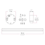 Elektronischer Bausatz für batteriebetriebene 5V-USB‑C‑Lampen mit glatten E14-Lampenfassungen – Weiß – Ansicht 7