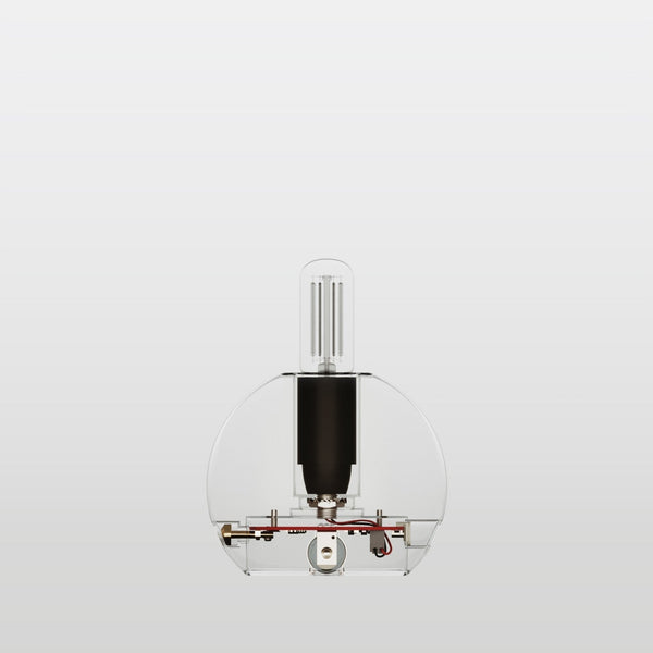 Elektronischer Bausatz für batteriebetriebene 5V-USB‑C‑Lampen mit glatten E14-Lampenfassungen – Schwarz