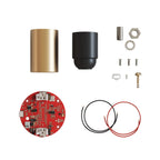 Elektronischer Bausatz für batteriebetriebene 5V‑USB‑C‑Lampen mit E27‑Lampenfassungen – Satiniertes Bronze