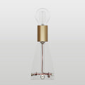 Elektronischer Bausatz für batteriebetriebene 5V‑USB‑C‑Lampen mit E27‑Lampenfassungen – Satiniertes Bronze – Ansicht 2
