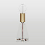 Elektronischer Bausatz für batteriebetriebene 5V‑USB‑C‑Lampen mit E27‑Lampenfassungen – Satiniertes Bronze – Ansicht 2