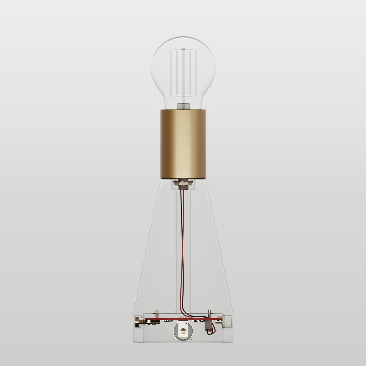 Elektronischer Bausatz für batteriebetriebene 5V‑USB‑C‑Lampen mit E27‑Lampenfassungen – Satiniertes Bronze – Ansicht 2