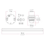 Elektronischer Bausatz für batteriebetriebene 5V-USB‑C‑Lampen mit E27-Lampenfassungen mit Gewinde – Weiß – Ansicht 7