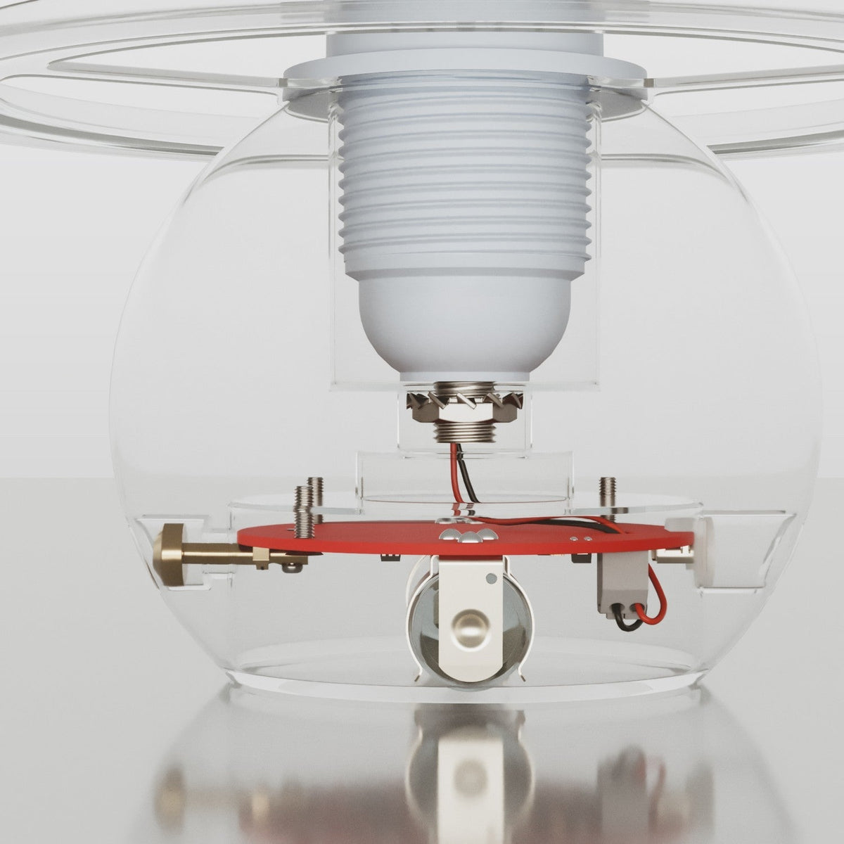 Elektronischer Bausatz für batteriebetriebene 5V-USB‑C‑Lampen mit E27-Lampenfassungen mit Gewinde – Weiß – Ansicht 3