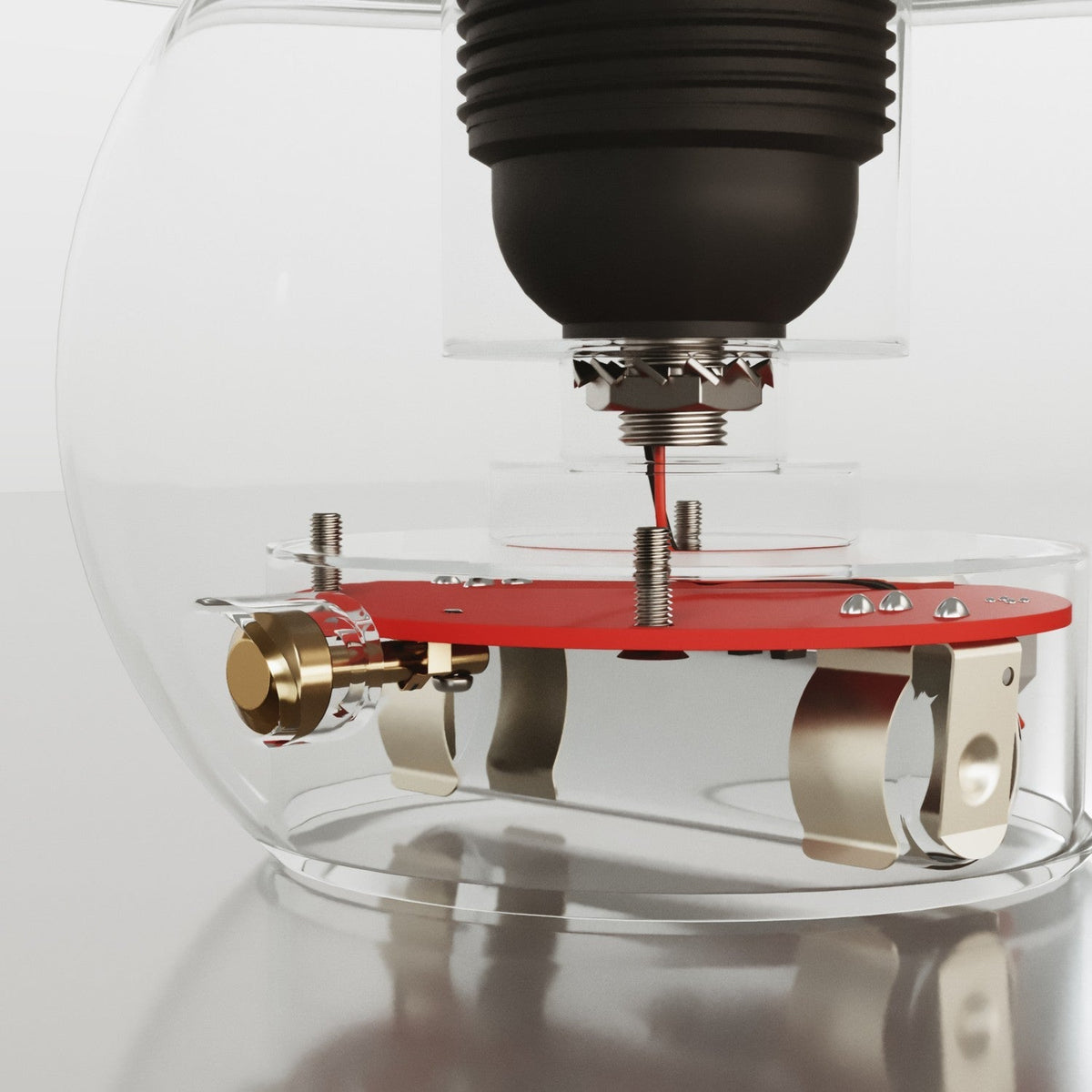 Elektronischer Bausatz für batteriebetriebene 5V‑USB‑C‑Lampen mit E27‑Lampenfassungen mit Gewinde – Schwarz – Ansicht 4
