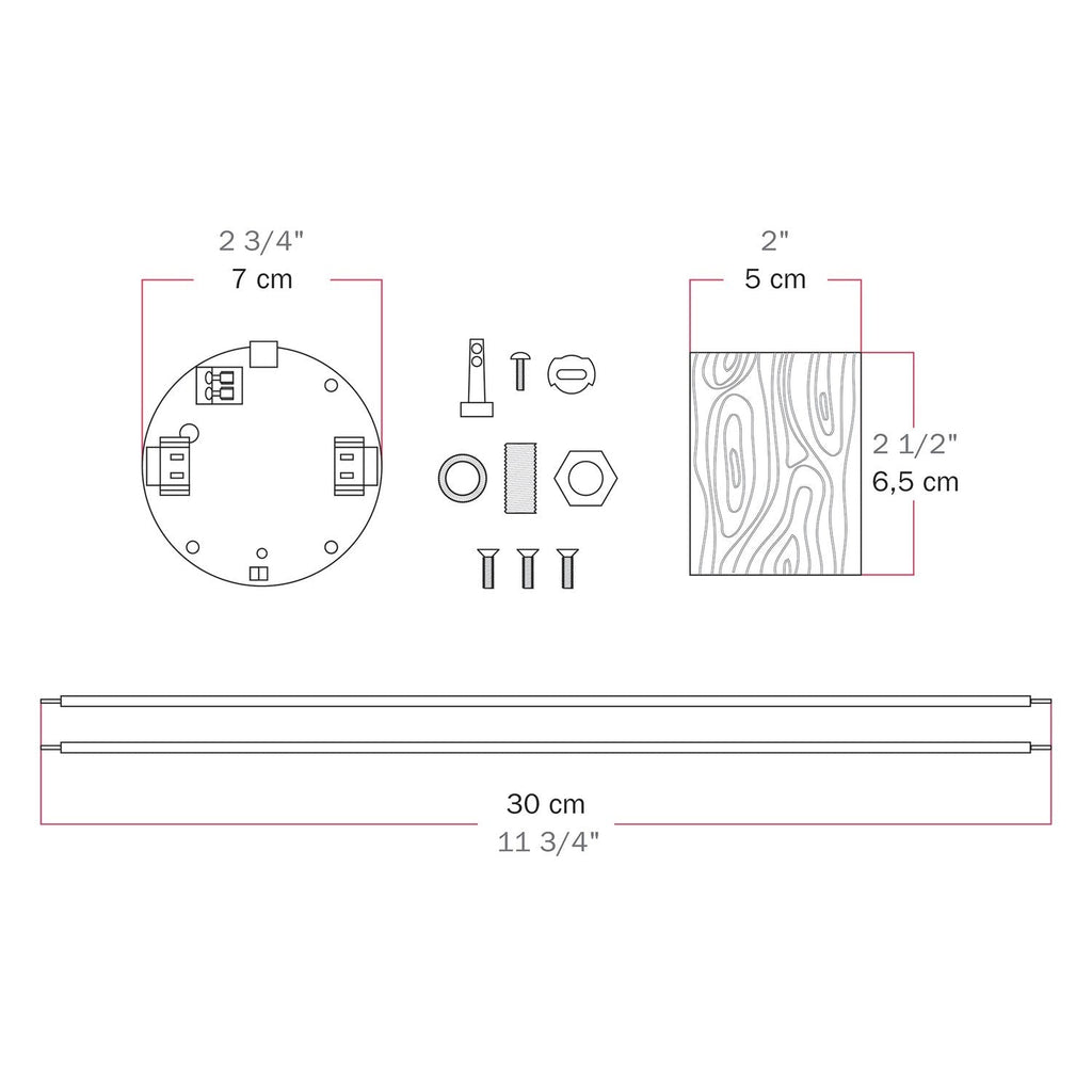 Elektronischer Bausatz für batteriebetriebene 5V‑USB‑C‑Lampen mit E27‑Lampenfassungen aus Holz – Neutral – Ansicht 6