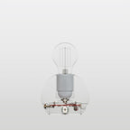 Elektronischer Bausatz für batteriebetriebene 5V-USB‑C‑Lampen mit glatten E27-Lampenfassungen – Weiß – Ansicht 2